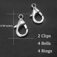 4 Sets Cat Bell for Dog Collar Charm Training Pet Pendant Accessories - Medium / Gold - image 2