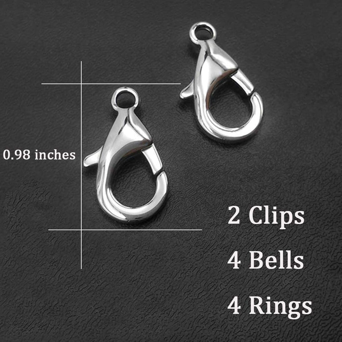 4 Sets Cat Bell for Dog Collar Charm Training Pet Pendant Accessories - Medium / Gold - image 2