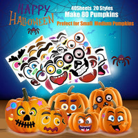 80 Packs Pumpkin Decorating Kit - Pumpkin Stickers - image 4