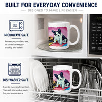 Multiple Breeds Ceramic Coffee Mug 15 oz Decorative Large C Handle Mug Cup for Tea, Cocoa Hot Chocolate