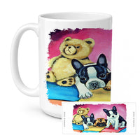 Multiple Breeds Ceramic Coffee Mug 15 oz Decorative Large C Handle Mug Cup for Tea, Cocoa Hot Chocolate