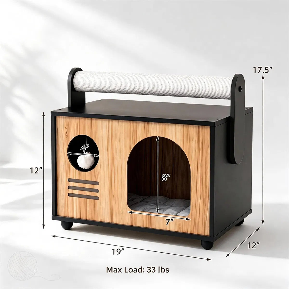 Cat and Dog Kennel Modern 19 Inches X 12 X 17.5