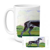 Great Dane Ceramic Coffee Mug 15 oz Decorative Large C Handle Mug Cup for Tea, Cocoa Hot Chocolate
