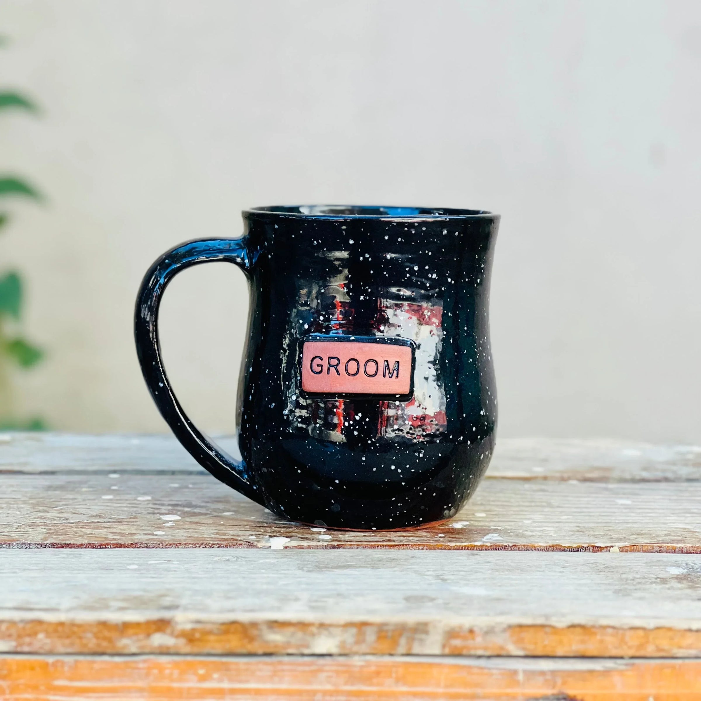 Groom Mug- Black Sprinkles - BIG FRENCHIES