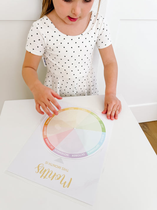 Learning Wheel Spinner Printable Dramatic Play