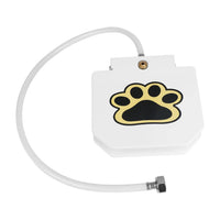 Step Activated Dog Water Dispenser, Outdoor Pet Drinking Fountain with 2-Way Water Splitter, Iron Build for Backyard Gar