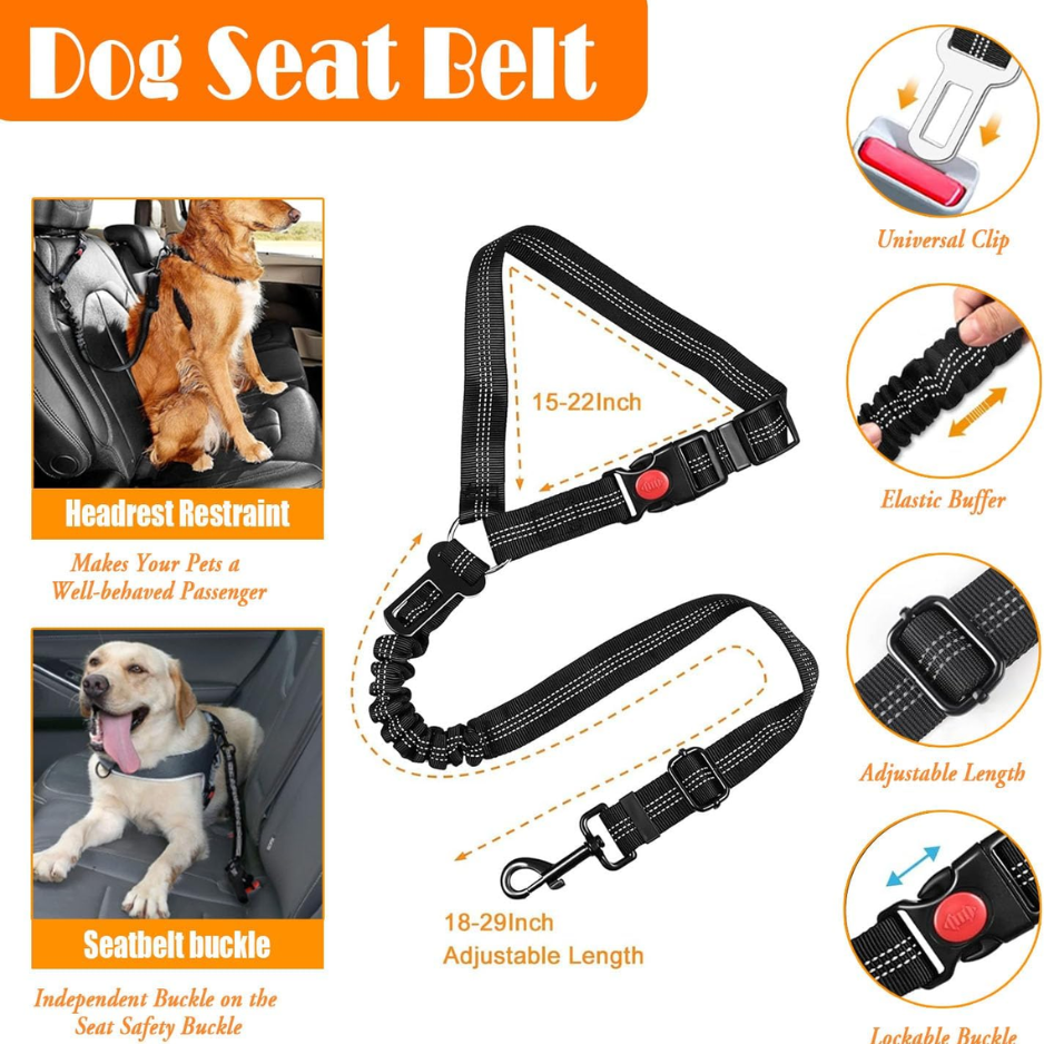 No Pull Dog Harness, Collar & Leash Set, Adjustable Pet Walking Set With Travel Accessories For Dogs