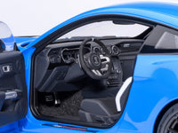 Ford Mustang Shelby GT500 Grabber Blue with White Stripes 1/18 Model Car by Autoart