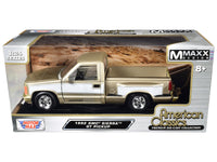 1992 GMC Sierra GT Pickup Truck Gold Metallic with White Sides "American Classics" Series 1/24 Diecast Model Car by Motormax