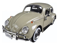 1966 Volkswagen Beetle Beige 1/24 Diecast Model Car by Motormax