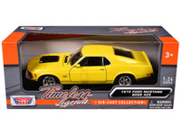 1970 Ford Mustang Boss 429 Yellow 1/24 Diecast Model Car by Motormax