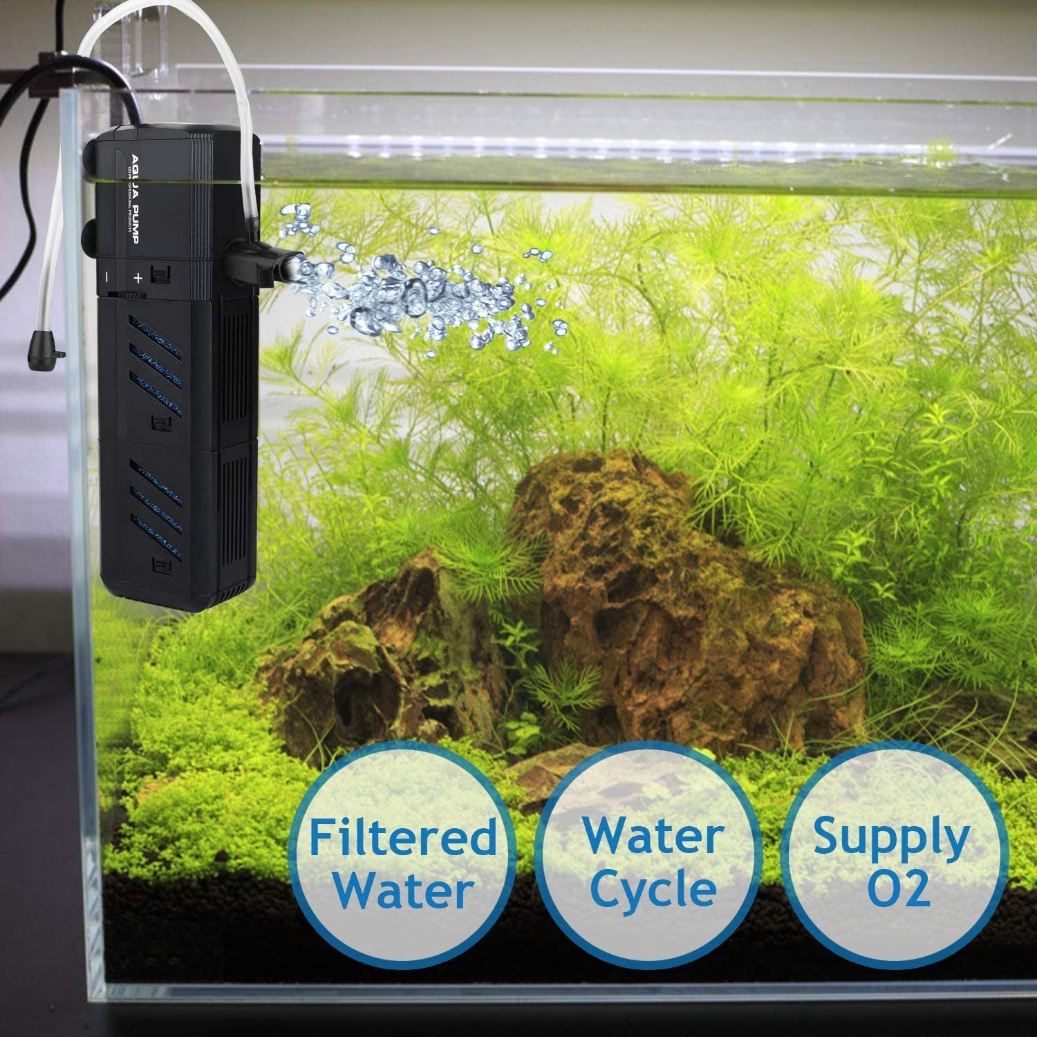 Adjustable Fish Tank Filter for 10-50 Gallon Fish Tank - BIG FRENCHIES