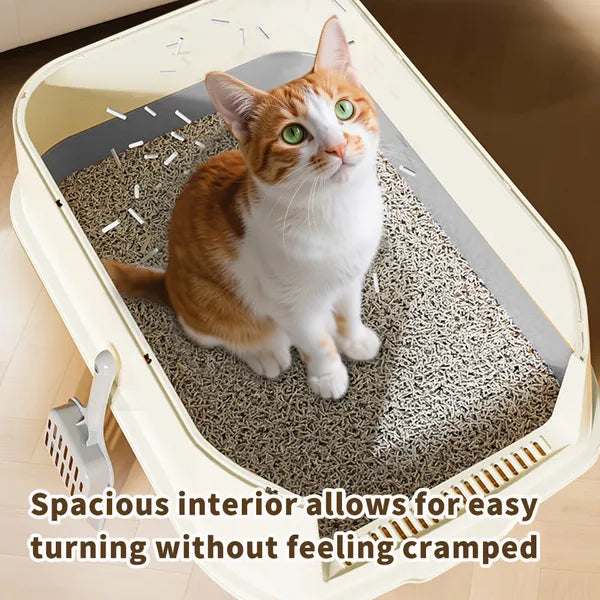 Double Door Cat Litter Box, Allowing Cats To Enter The Bathroom More Smoothly And Reducing Crowding