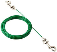 Boss Pet Snap Around Tree Tie Out Cable 20ft For Dogs Up to 10 lb