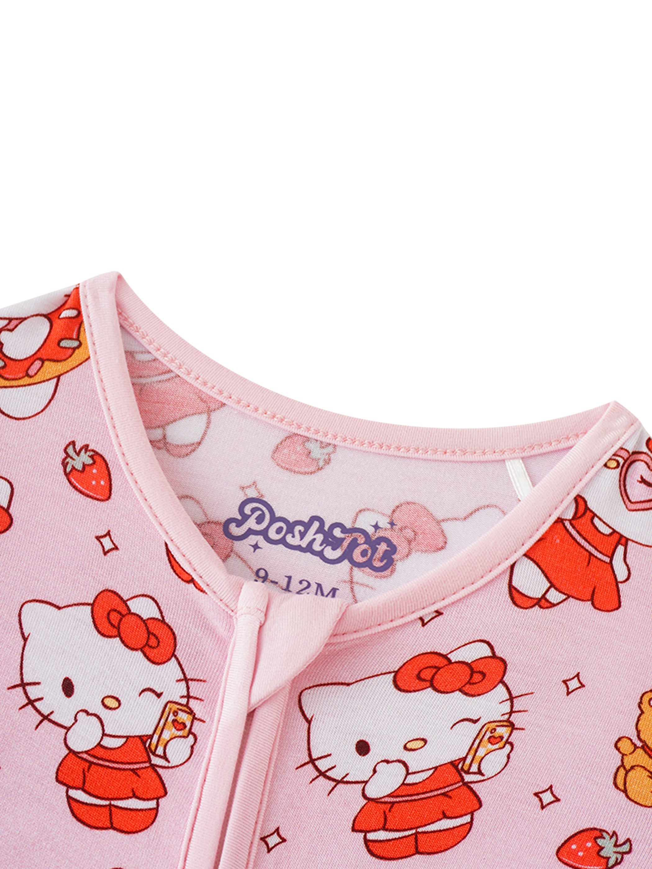 PoshTOT Sanrio Hello Kitty Bamboo Baby Convertible Zippy Romper