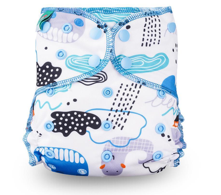 Baby Cloth Diaper Reusable Heavy Wetter Hybrid Waterproof Bamboo Washable Baby Nappy Diapers For Girls and Boys Baby - BIG FRENCHIES