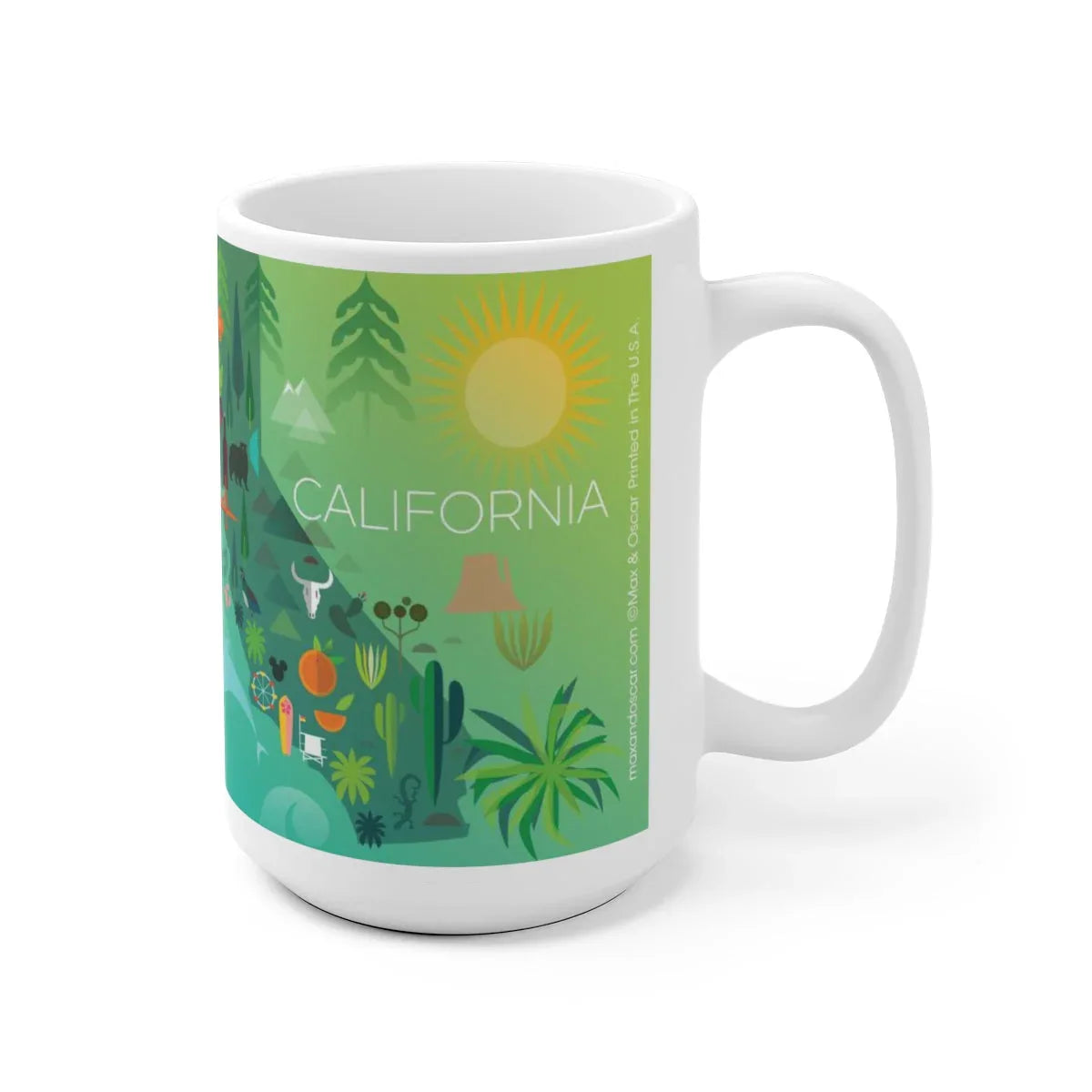 CALIFORNIA 11 OZ OR 15 OZ CERAMIC MUG - BIG FRENCHIES