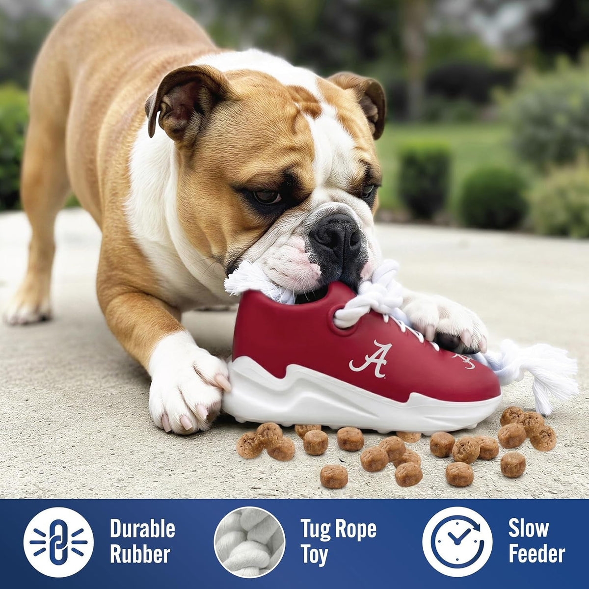 NCAA Cleat Dog Toy & Treat Dispenser – 7 Team Options