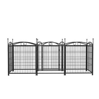 Dog Playpen Indoor 32 inch 8 Panels Metal Dog Pen Pet Dog Fence Outdoor Exercise Pen with Doors, Heavy Duty Dog Fence Pu