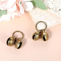 Copper Bell For Dog Collar, 4 PCS Brass Dog Bells Extra Loud Collar Bell For Pet Tracking Anti Lost Training Pets Pendan