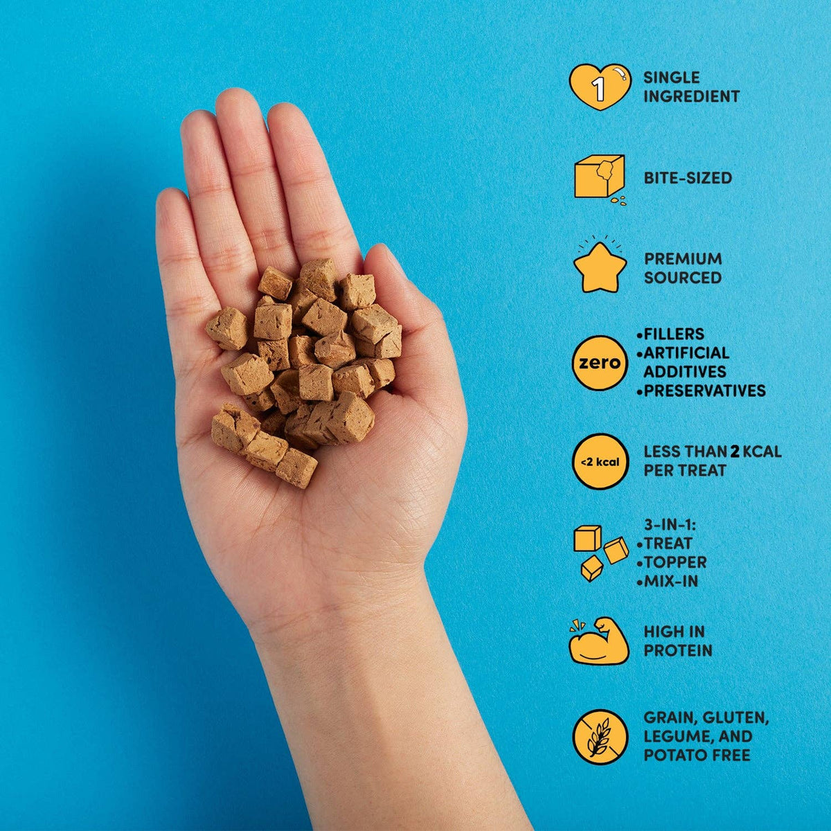 Snaggletooth Pets Freeze Dried Duck Liver Teeny Tiny Treats for Dogs & Cats, 2.6 oz, Pack of 12
