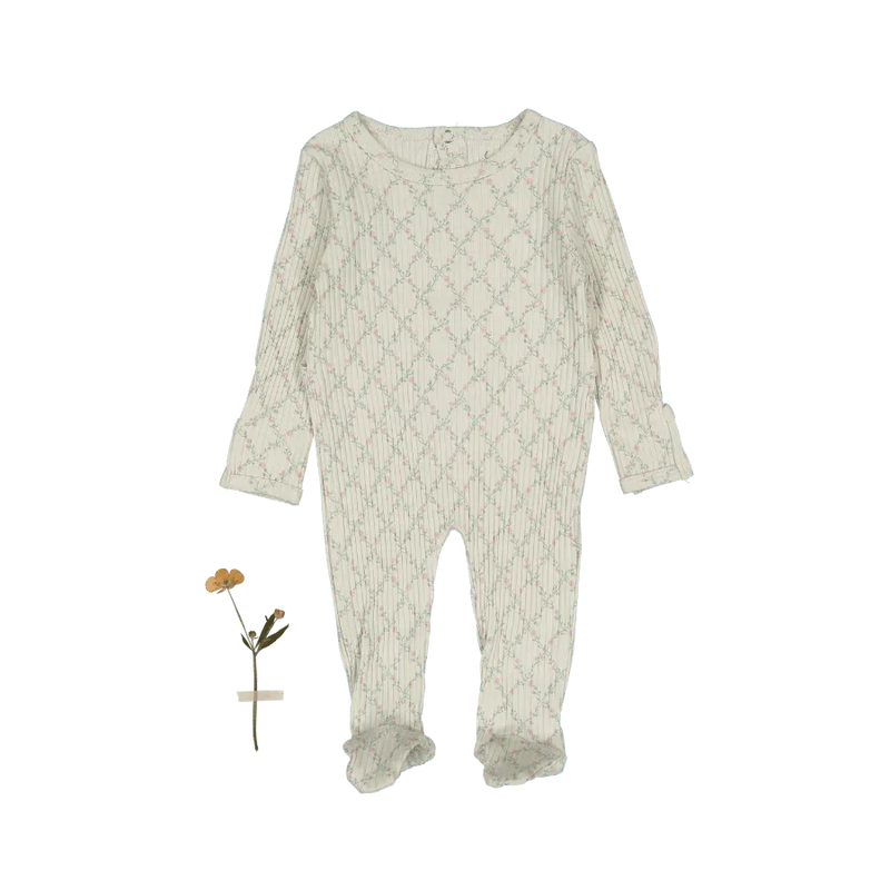 The Printed Romper - Lattice Pink - BIG FRENCHIES