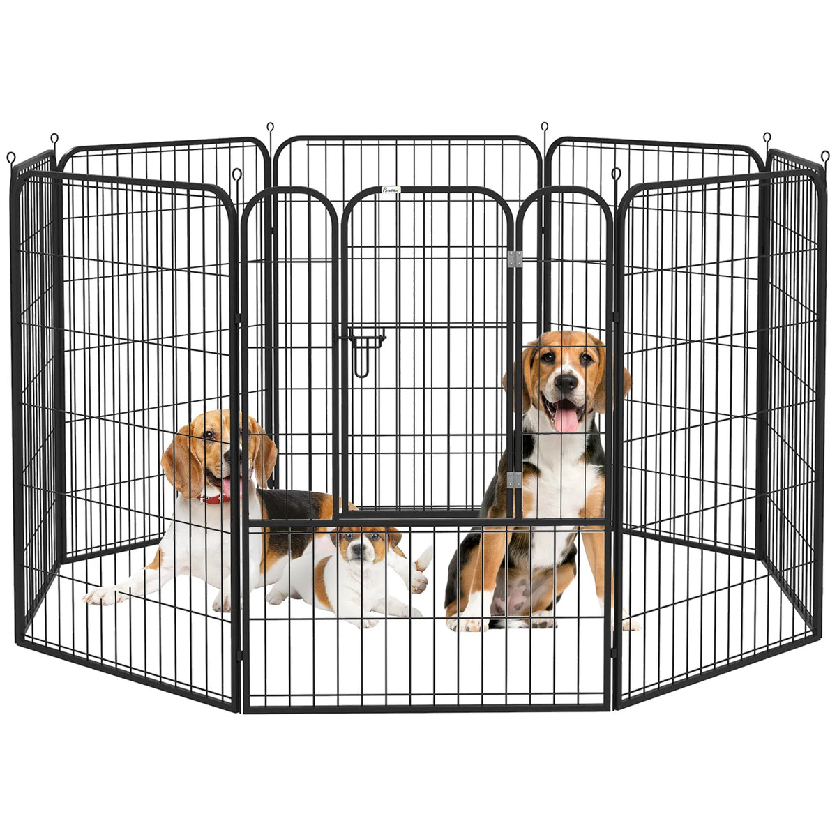 8 Panel Pet Playpen Play Yard Fence Home DIY Heavy-Duty Metal Foldable Indoor Outdoor 39"H