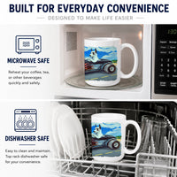 Great Dane Ceramic Coffee Mug 15 oz Decorative Large C Handle Mug Cup for Tea, Cocoa Hot Chocolate