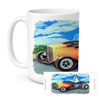 Great Dane Ceramic Coffee Mug 15 oz Decorative Large C Handle Mug Cup for Tea, Cocoa Hot Chocolate