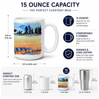 Great Dane Ceramic Coffee Mug 15 oz Decorative Large C Handle Mug Cup for Tea, Cocoa Hot Chocolate