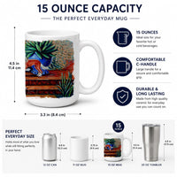 Chinese Crested  Ceramic Coffee Mug 15 oz Decorative Large C Handle Mug Cup for Tea, Cocoa Hot Chocolate