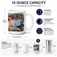 Angels with Great Dane Ceramic Coffee Mug 15 oz Decorative Large C Handle Mug Cup for Tea, Cocoa Hot Chocolate
