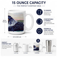 Australian Shepherd Ceramic Coffee Mug 15 oz Decorative Large C Handle Mug Cup for Tea, Cocoa Hot Chocolate