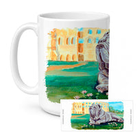 Neapolitan Mastiff Ceramic Coffee Mug 15 oz Decorative Large C Handle Mug Cup for Tea, Cocoa Hot Chocolate