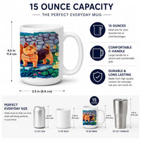 Norwich Terrier Ceramic Coffee Mug 15 oz Decorative Large C Handle Mug Cup for Tea, Cocoa Hot Chocolate