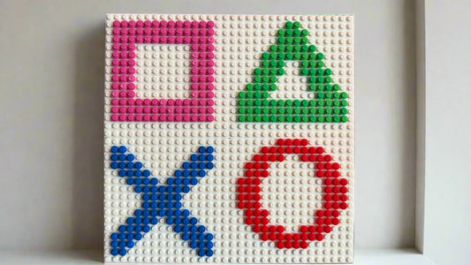 Build it Yourself DIY Kit – PlayStation Icons | Build Your Own Brick Mosaic (32x32 Studs) - BIG FRENCHIES