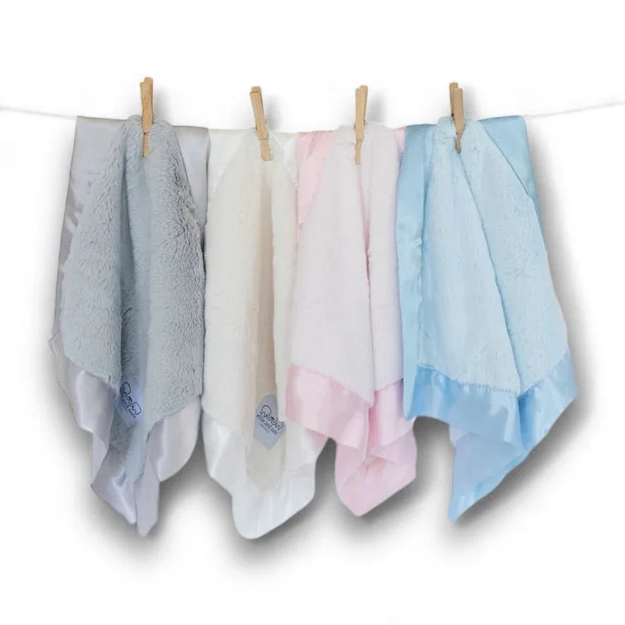 Luxury Satin Border Lovey - Ivory - BIG FRENCHIES