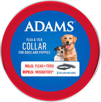 Adams Flea & Tick Collar for Dogs & Puppies Flea Collar Protection 2 Count