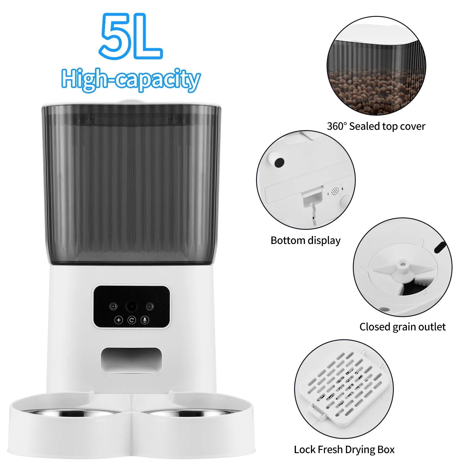 Automatic Pet Feeder with Camera - BIG FRENCHIES