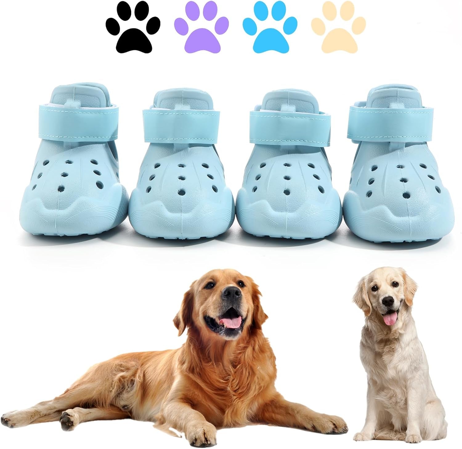 Adventure Croc-Style Dog Shoes – Breathable Paw Protection