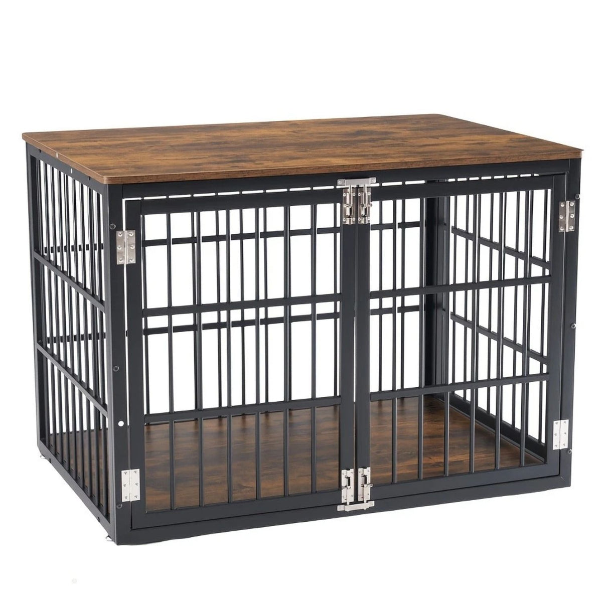 Sturdy Dog Crate Furniture, Heavy Duty Kennel For Large & Medium Dogs, Indoor Use