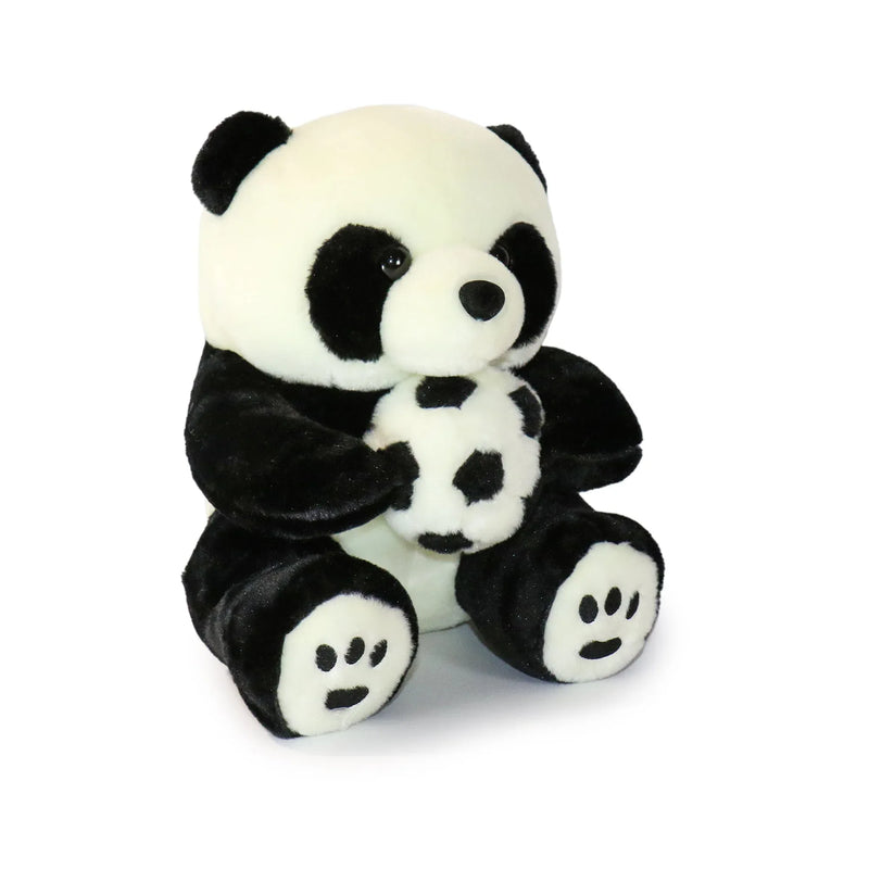 10-Inch Black and White Dash Panda with Toy - BIG FRENCHIES