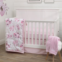 NoJo Dreamer Watercolor Floral 8 Piece Nursery Crib Bedding Set - BIG FRENCHIES