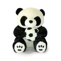 10-Inch Black and White Dash Panda with Toy