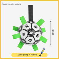 Dog Toy Ball for Teeth Cleaning and Durable Chewing Dog Soccer Ball for Outdoor Use