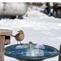 70W Bird Bath Heater For Outdoors Winter Heated Bird Bath Deicer Waterproof Aluminum Alloy Water Heater With Thermostat 