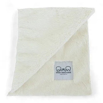 Luxury Satin Border Blanket - Ivory - BIG FRENCHIES