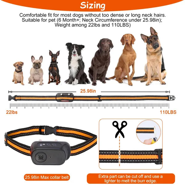 984FT Dog Training Collar IP65 Waterproof Pet Beep Vibration Electric Shock Collar 3 Channels Rechargeable Transmitter R