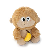 9-inch Brown Bongo Monkey with Yellow Banana