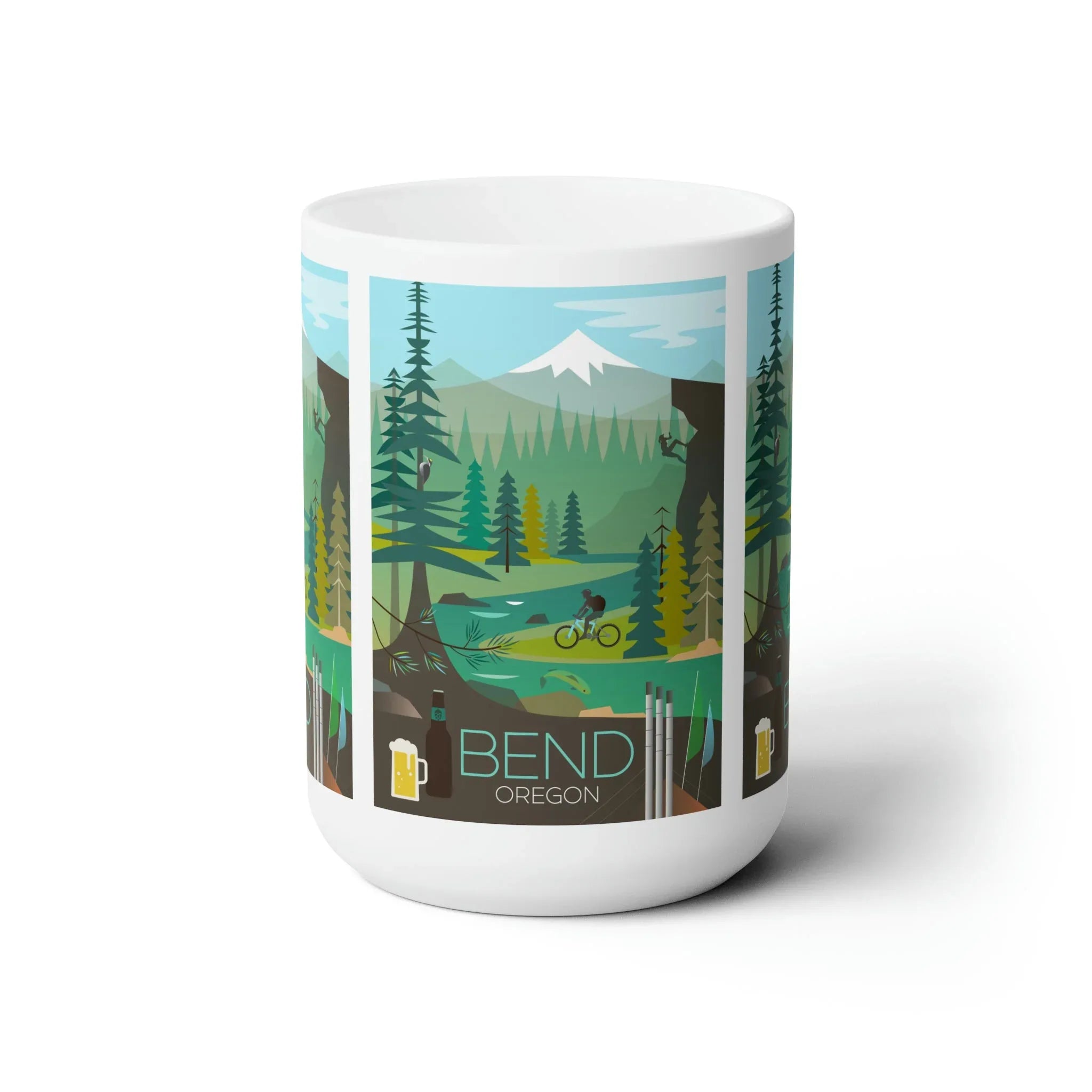 Bend, Oregon Ceramic Mug 11oz or 15oz - BIG FRENCHIES